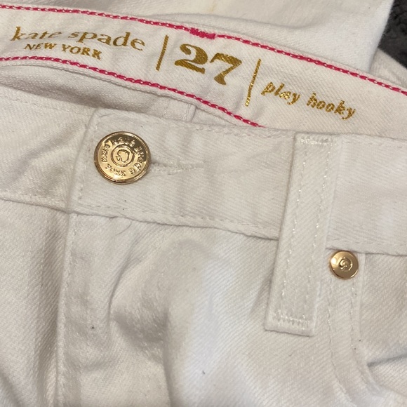 NWOT Kate Spade NY Play Hooky Perry St White Straight Leg Jean size 27 - Picture 13 of 13